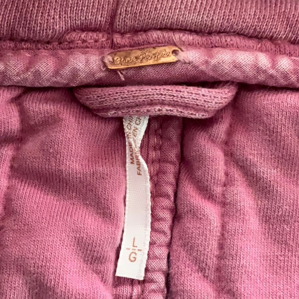 Free People Dolman Quilted Knit Jacket SZ L Daphne Pink - Picture 5 of 7